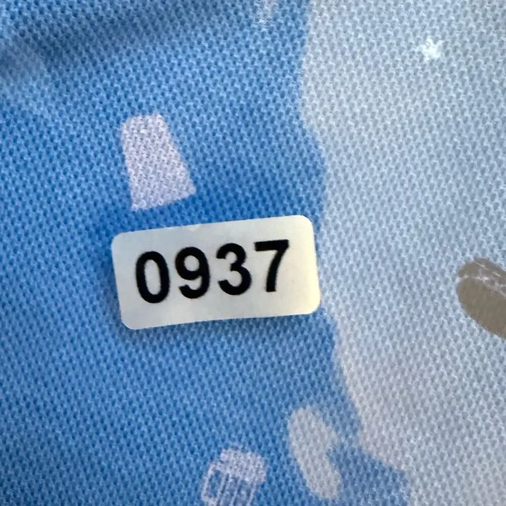 Travis Mathew Independence Day Polo Shirt Performance Knit Short Sleeve Golf L - Picture 8 of 8